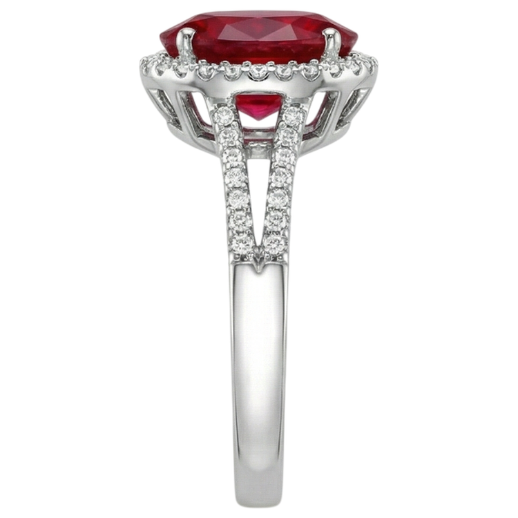naturel oval diamant 7.50carats bague vue de dessus