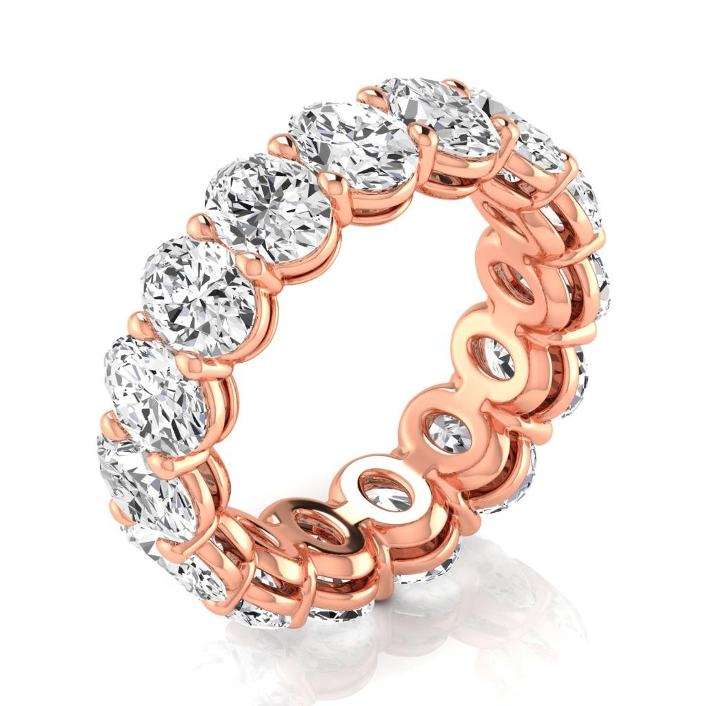Brillant Eternity Band 7,50 carats Or 14K Rose – vue principale