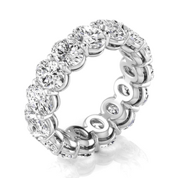 Diamant Eternity Band – Or Blanc 14 Carats 7,5 carats