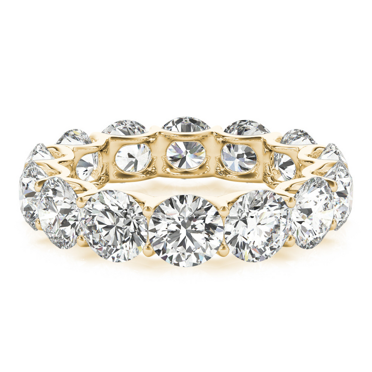 Diamant Fin Eternity Band 7 carats Or Jaune 14 Carats – vue d'angle