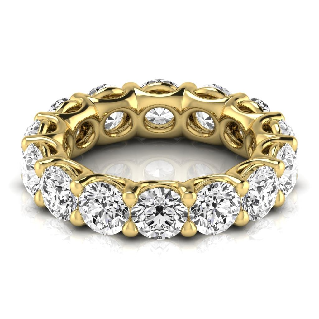 Eternity Band Or Jaune 14 Carats avec Diamant Fin – vue de face