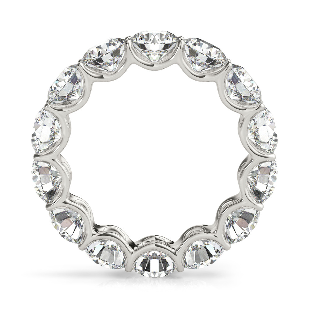 Diamant Eternity Band 7 carats Or Blanc 14 Carats – vue de face