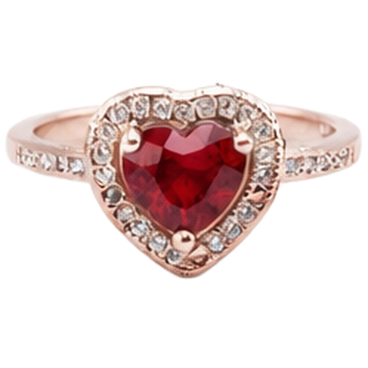 naturel rubis 8.5carats bague vue de face
