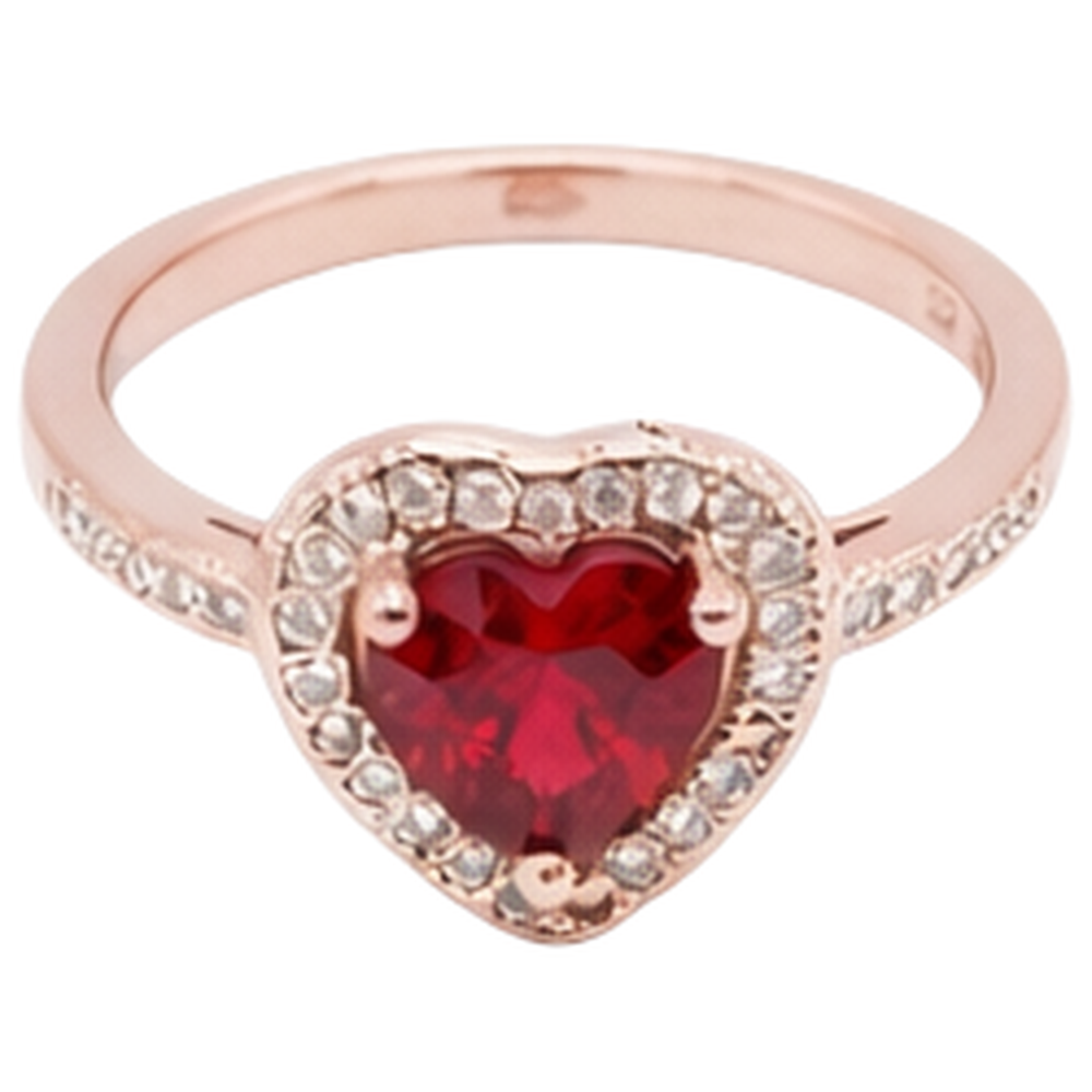 naturel rubis 8.5carats bague angle de côté