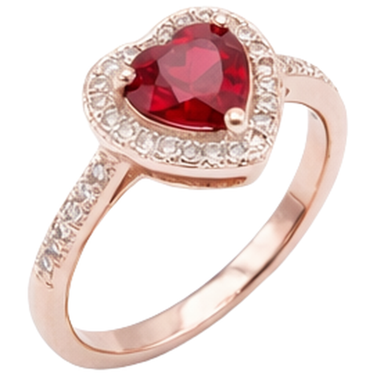 naturel rubis 8.5carats bague détail rapproché