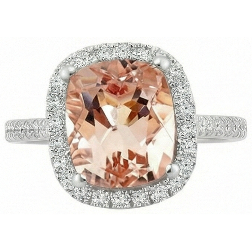 Étincelant Bague Pierre de Couleur 8,75 carats – vue de face