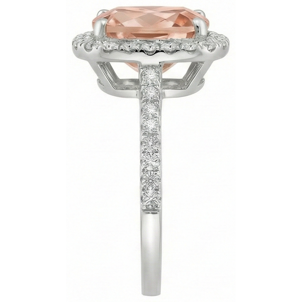 Étincelant Bague Pierre de Couleur 8,75 carats – vue de profil