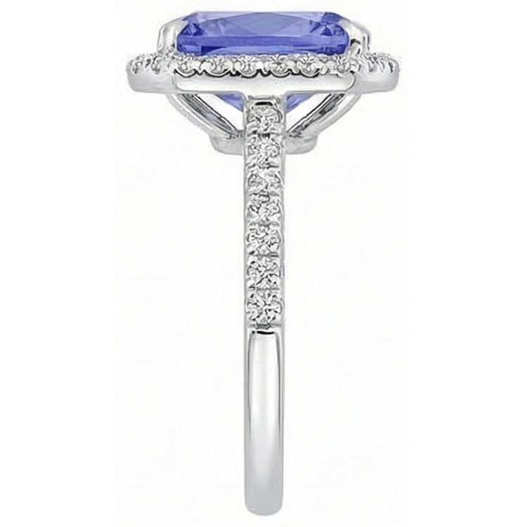 8.81 carats. Bague de Fiançailles Radiant Ceylan Saphir Et Diamants Naturels Extraits des Mines ( et non cultivés en laboratoire )
