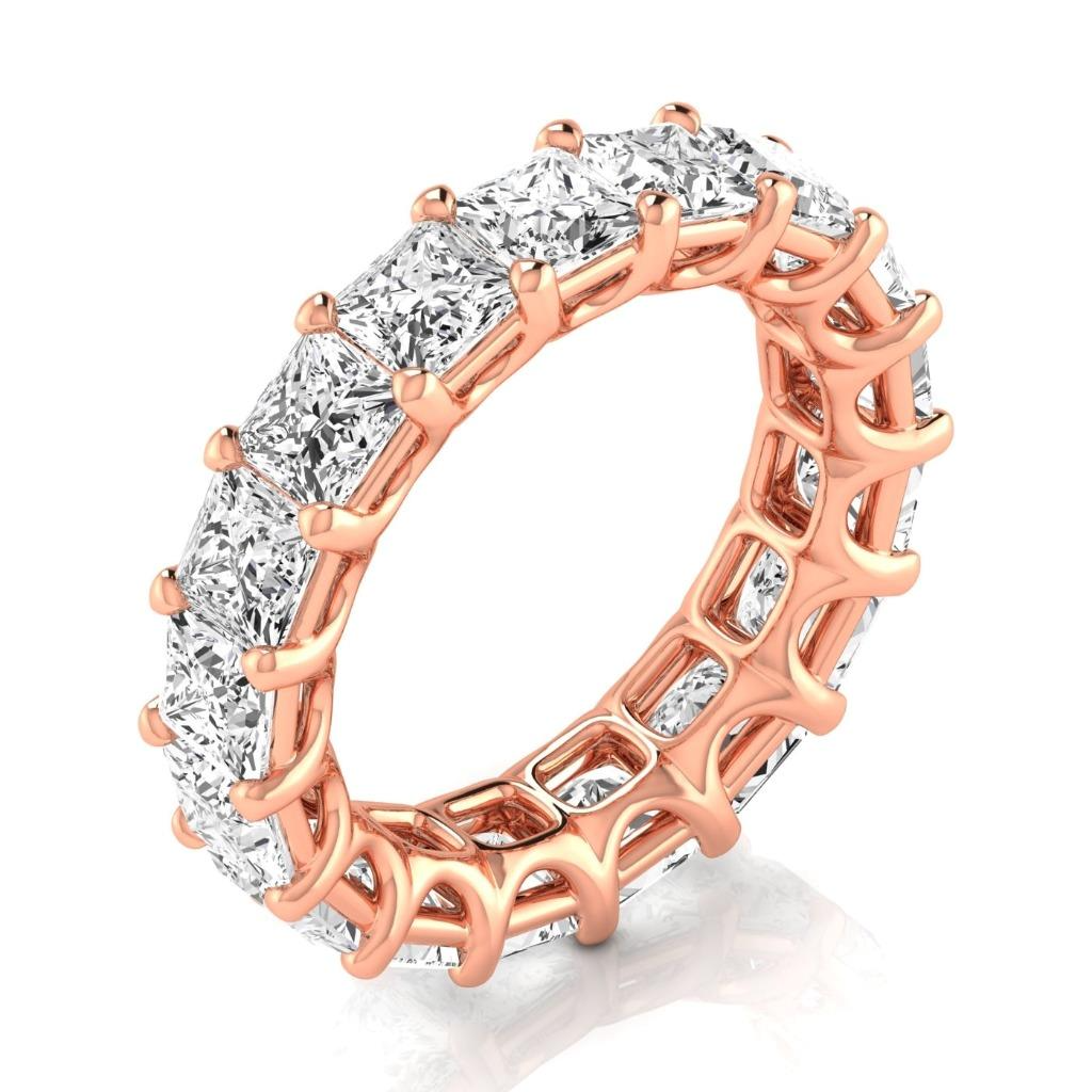 Fait à la main Diamant Fin Eternity Band 8,5 carats – vue principale