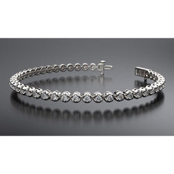 Exquis Diamant Fin Bracelet Tennis 0,20 carats – Or Rose 14