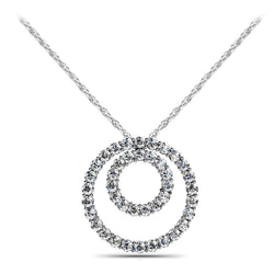 Diamant Fin Pendentif – VVS 8,20 carats Or Blanc 14 Carats