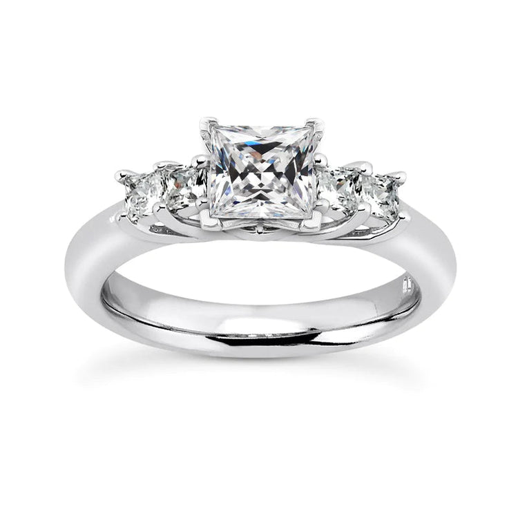 8.75 carats bague ronde et carrée ancienne halo de Réel diamants mineurs en or