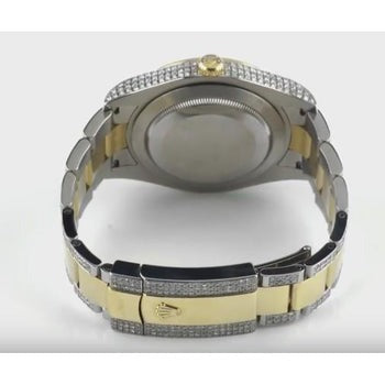  MONTRE HOMME CADRAN NOIR DIAMANT GLACÉ
