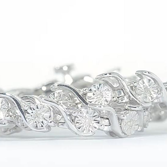 Fait à la main Bracelet 0,20 carats – vue de face