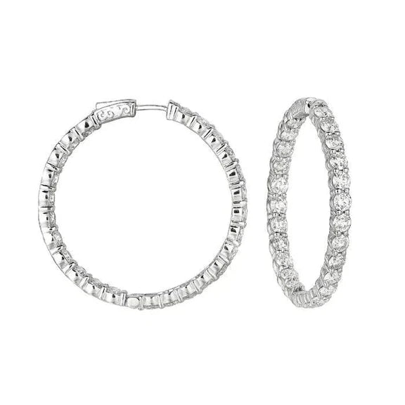 Accessoire Créoles Or 10 Carats Réel Diamant