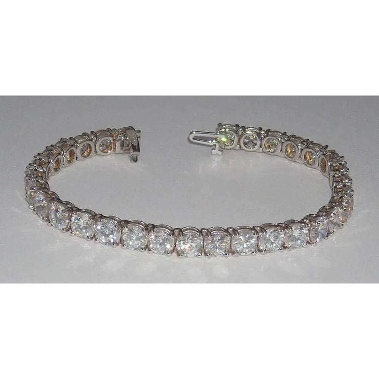 Accessoire De Bracelet De Tennis En Réel Diamant Elégant De 17 Carats