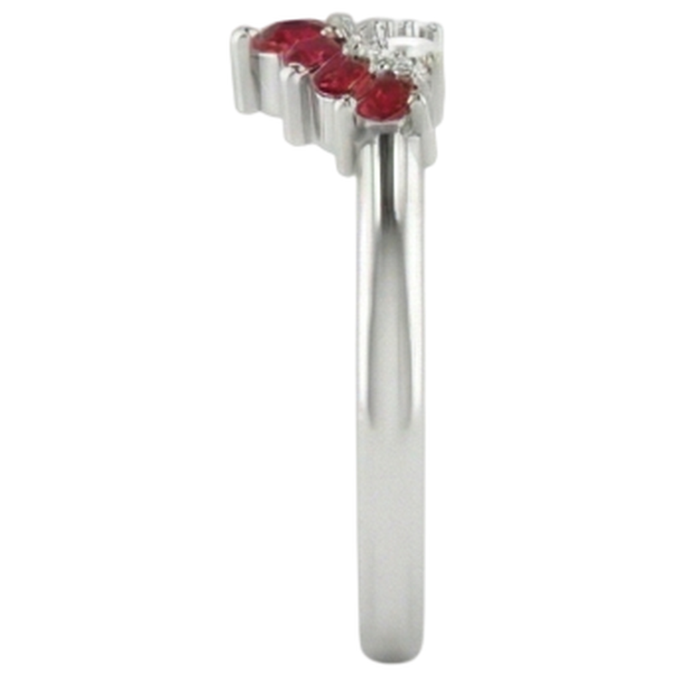 Alliance 1 Carat Diamant Naturels Extraits des Mines ( et non cultivés en laboratoire ) & Rubis Femme Bijoux