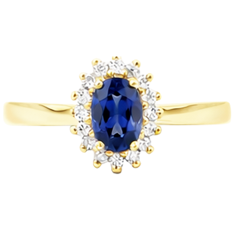 naturel oval tanzanite 2carats alliance angle de côté