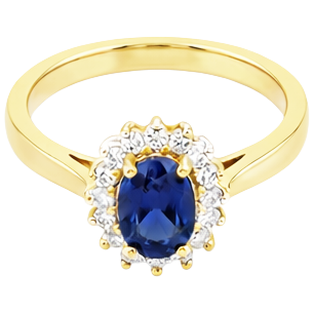naturel oval tanzanite 2carats alliance détail rapproché