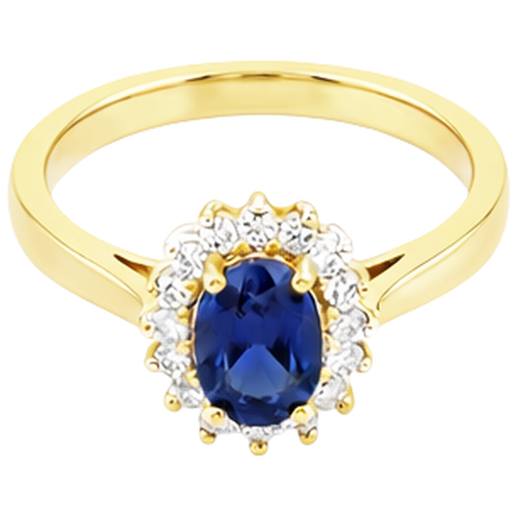 naturel oval tanzanite 2carats alliance détail rapproché