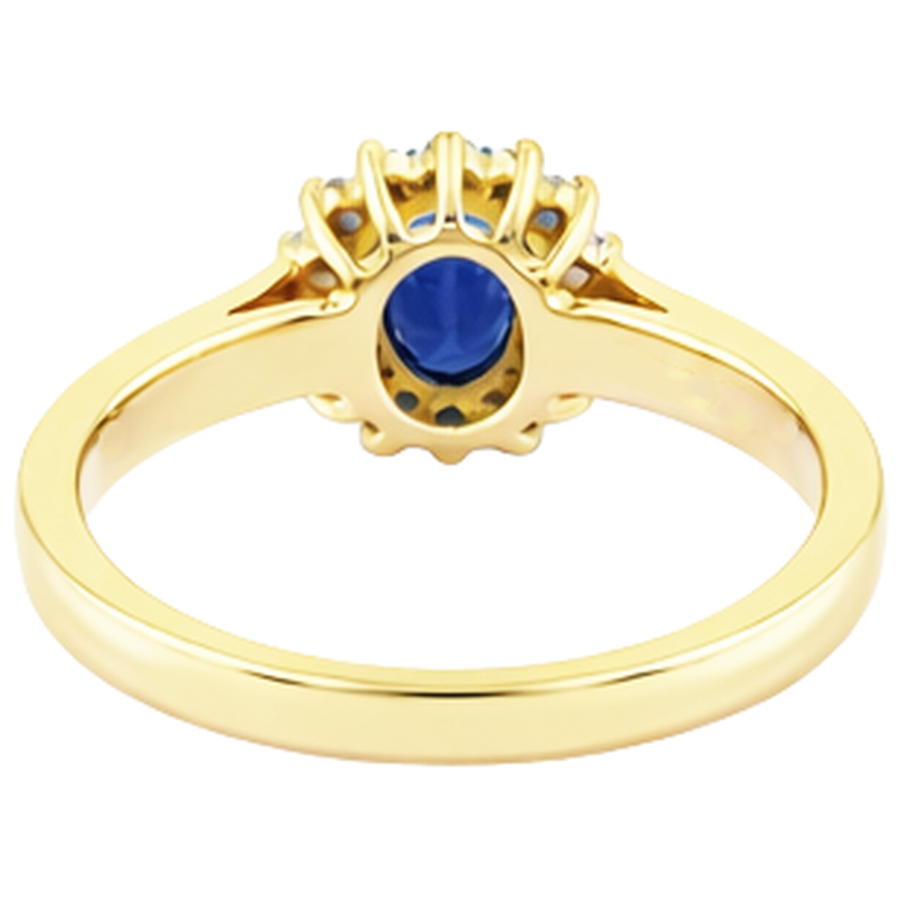 naturel oval tanzanite 2carats alliance détail anneau