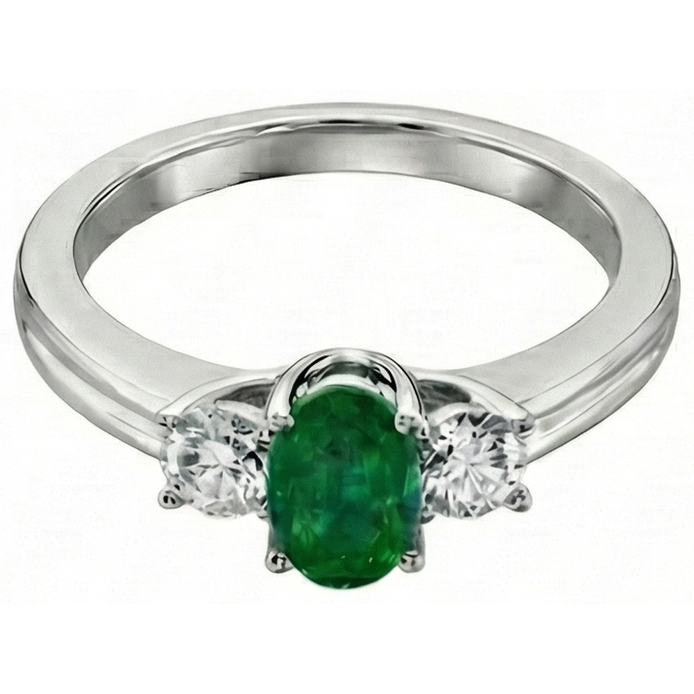 naturel oval diamant 3.50carats alliance détail rapproché
