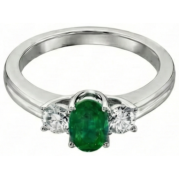 naturel oval diamant 3.50carats alliance détail rapproché