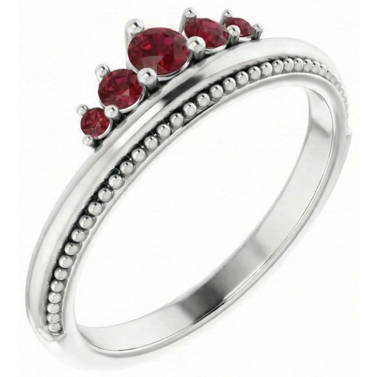 Alliance Birmanie Rubis 1.10 Carats Bijoux de Style Antique Neuf