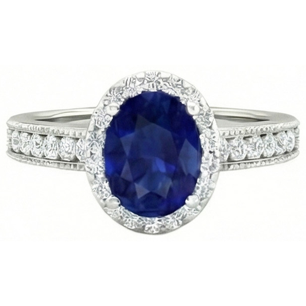 naturel oval diamant 4carats alliance détail rapproché