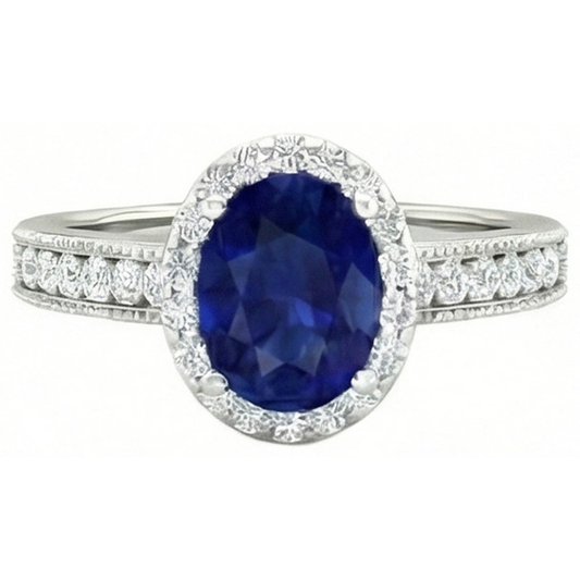 naturel oval diamant 4carats alliance détail rapproché