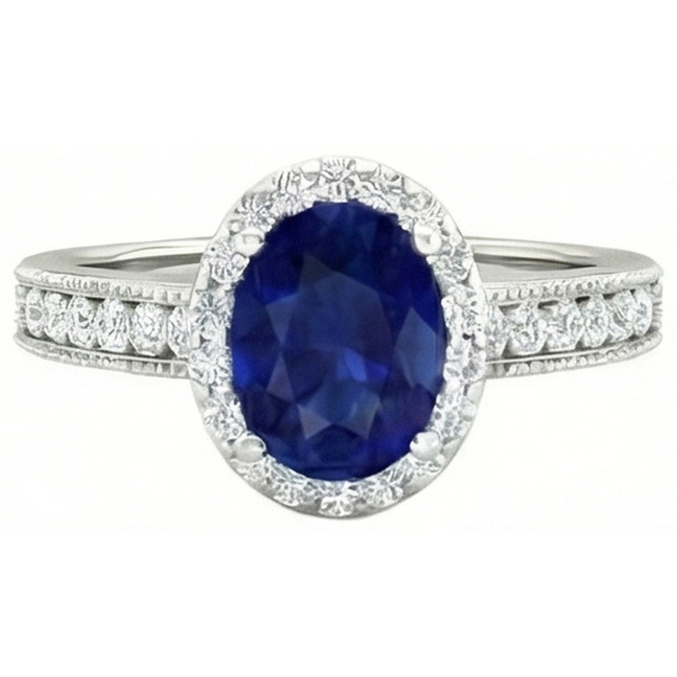 naturel oval diamant 4carats alliance détail rapproché