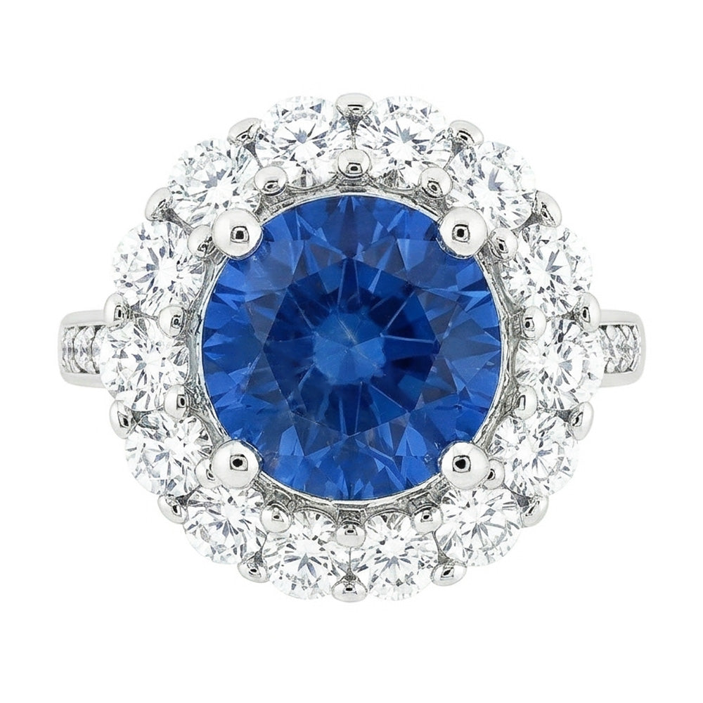 naturel round diamant 3.50carats alliance détail rapproché