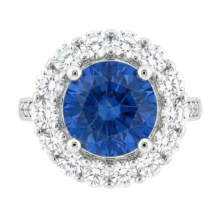 naturel round diamant 3.50carats alliance détail rapproché