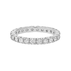 Alliance De Naturel Diamants Taille Brillant De 2.20 Ct En Or Blanc 14K