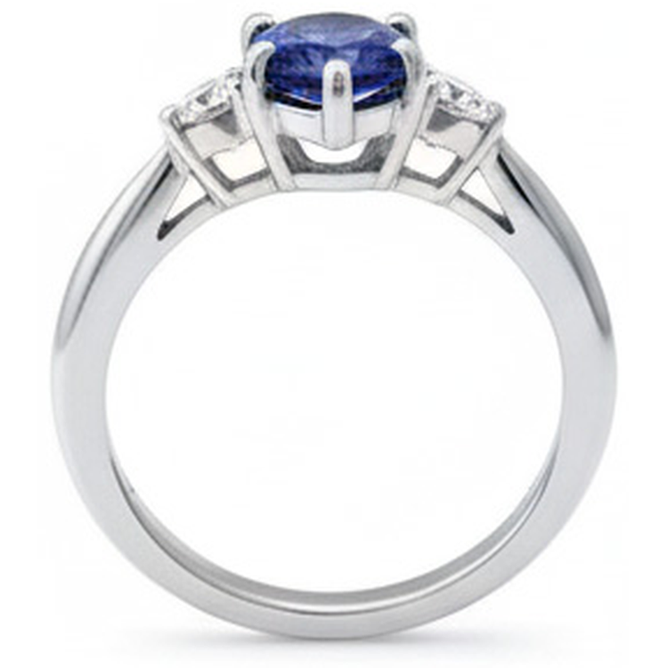 Alliance Diamant Naturels Extraits des Mines ( et non cultivés en laboratoire ) Saphir Bleu