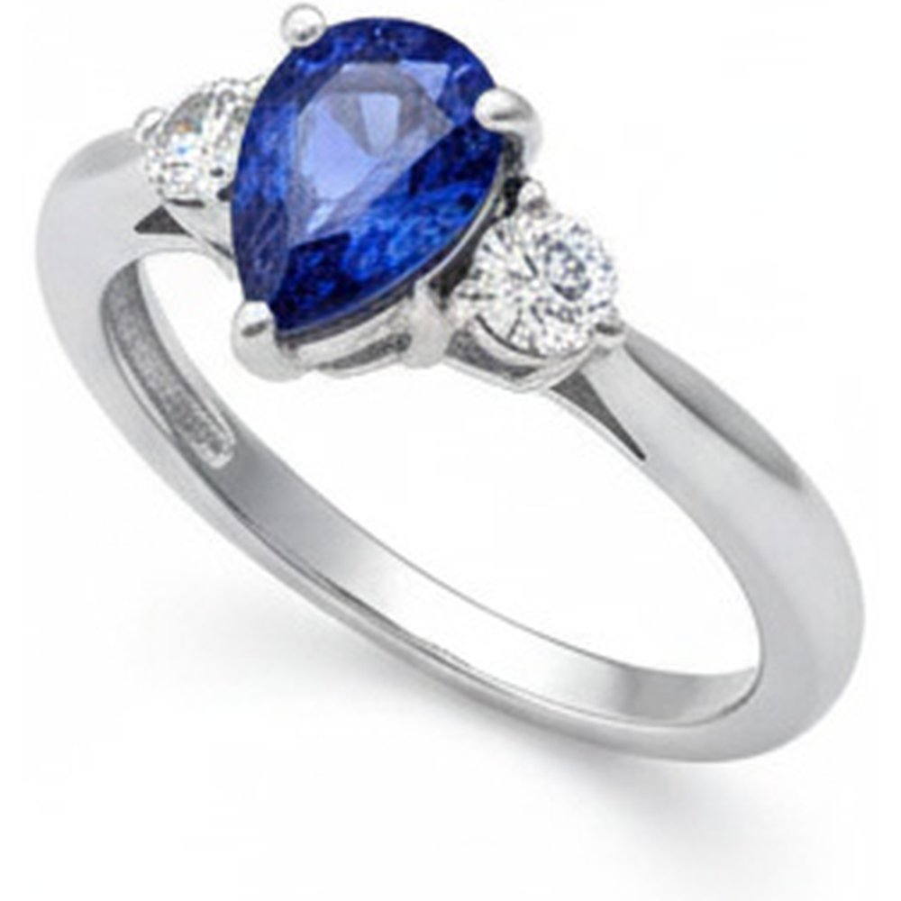 Alliance Diamant Naturels Extraits des Mines ( et non cultivés en laboratoire ) Saphir Bleu