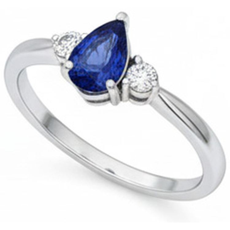 Alliance Diamant Naturels Extraits des Mines ( et non cultivés en laboratoire ) Saphir Bleu