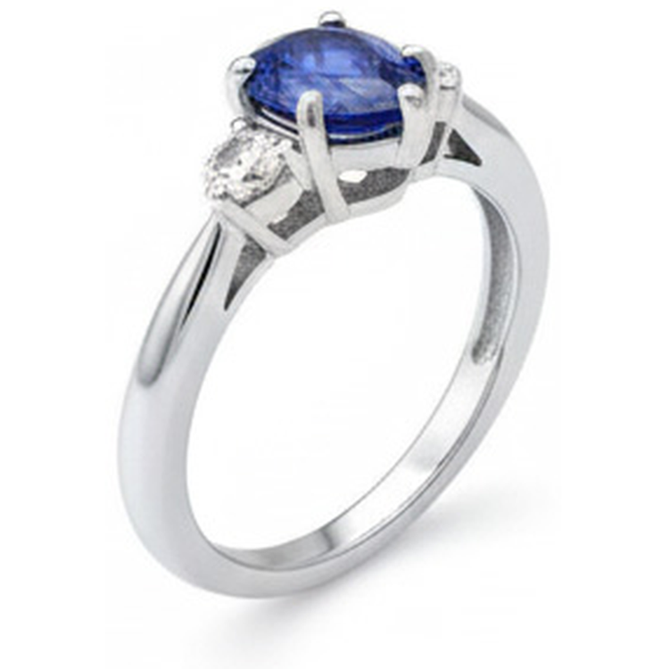 Alliance Diamant Naturels Extraits des Mines ( et non cultivés en laboratoire ) Saphir Bleu