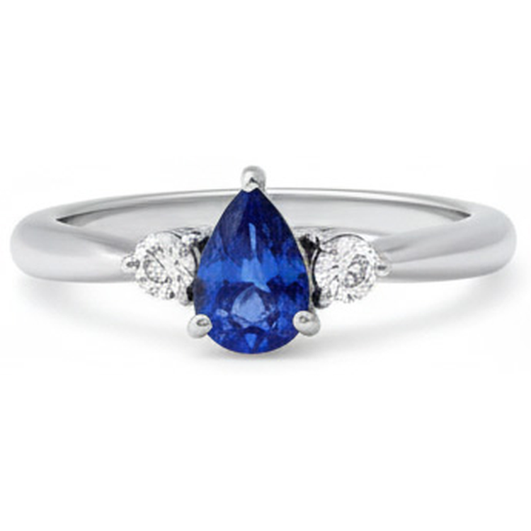 Alliance Diamant Naturels Extraits des Mines ( et non cultivés en laboratoire ) Saphir Bleu
