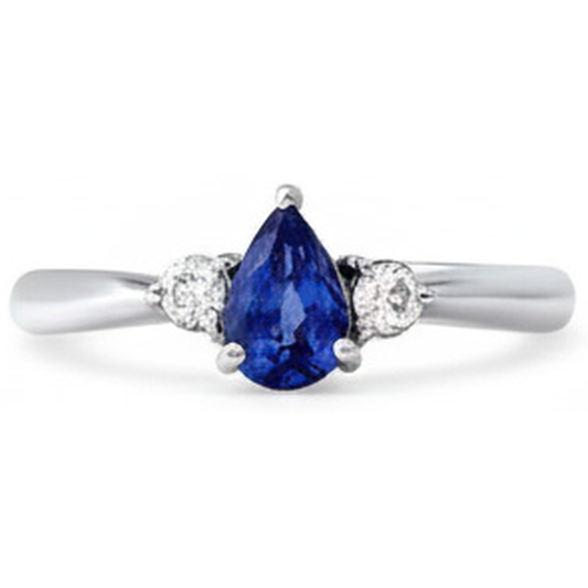 Alliance Diamant Naturels Extraits des Mines ( et non cultivés en laboratoire ) Saphir Bleu