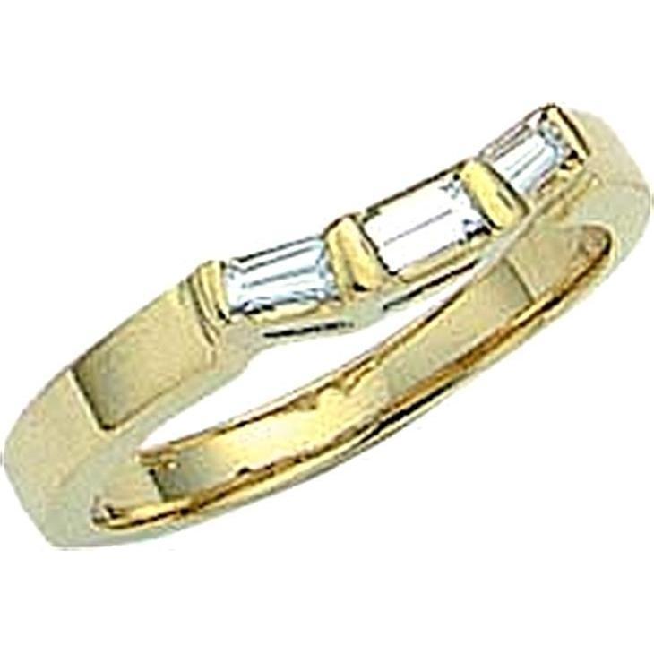 Alliance En Véritable Diamant Or Jaune 14 Carats 1 Carat F VVS1