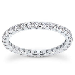 Alliance Eternité Réel Diamant Rond Pour Femme 0.90 Carats