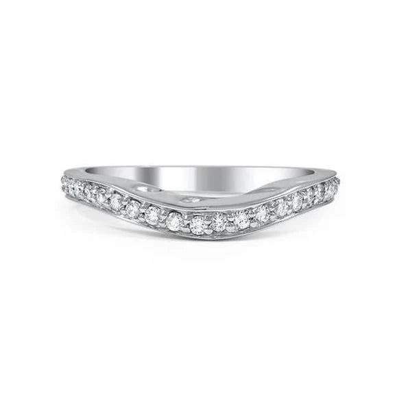 Alliance F Vvs1 De 2,10 Carat en Réel Diamant Taille Ronde Or Blanc 14K