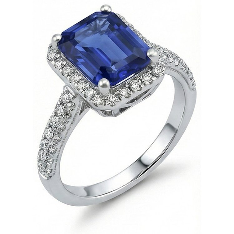 naturel diamant 4carats alliance angle de côté