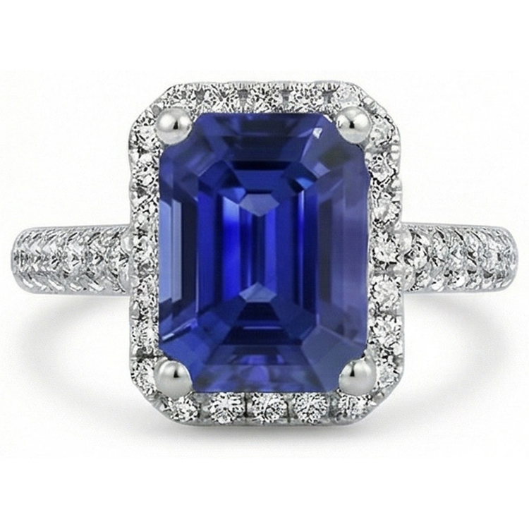naturel diamant 4carats alliance vue de dessus
