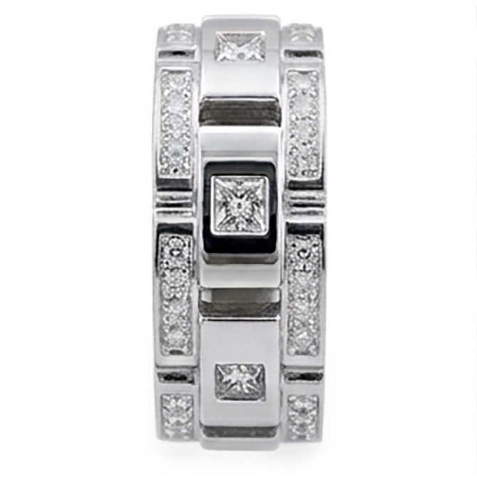 Alliance Réel Diamant Eternité 2.72 Carats Bijoux Homme