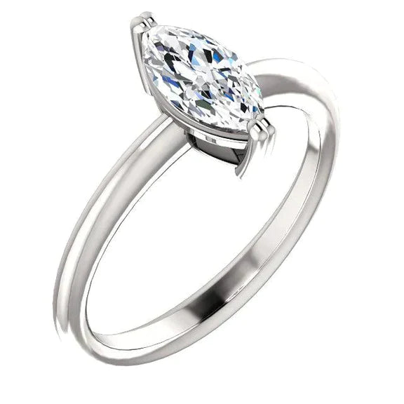 Alliance Réel Diamant Marquise 2 Carats