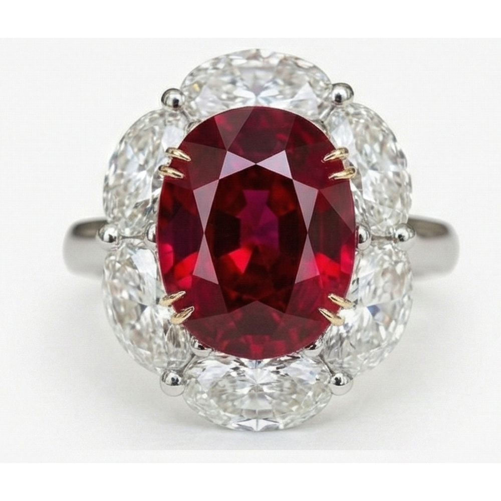 Alliance Rubis Naturels Et Diamants Naturels Extraits des Mines ( et non cultivés en laboratoire ) Or 5 Carats 14K