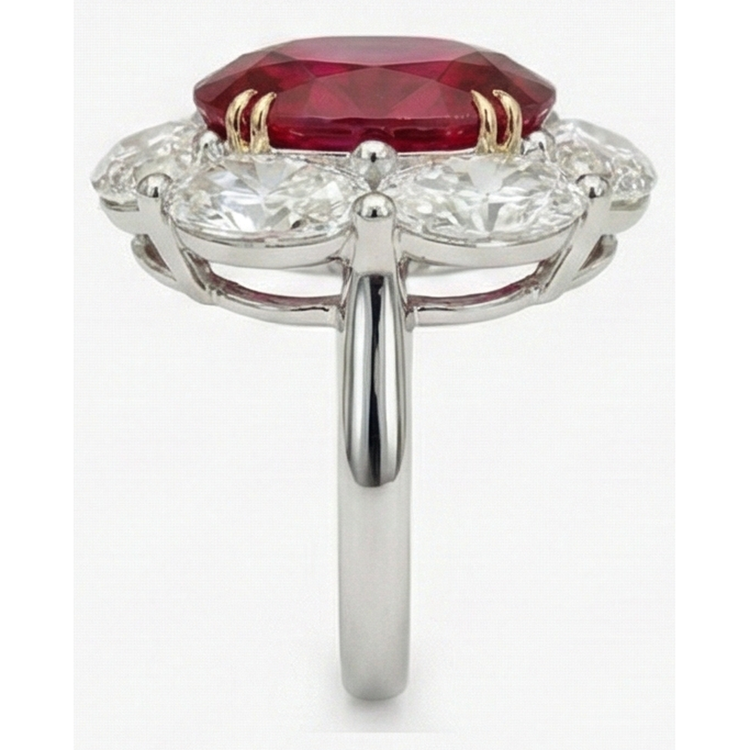 Alliance Rubis Naturels Et Diamants Naturels Extraits des Mines ( et non cultivés en laboratoire ) Or 5 Carats 14K