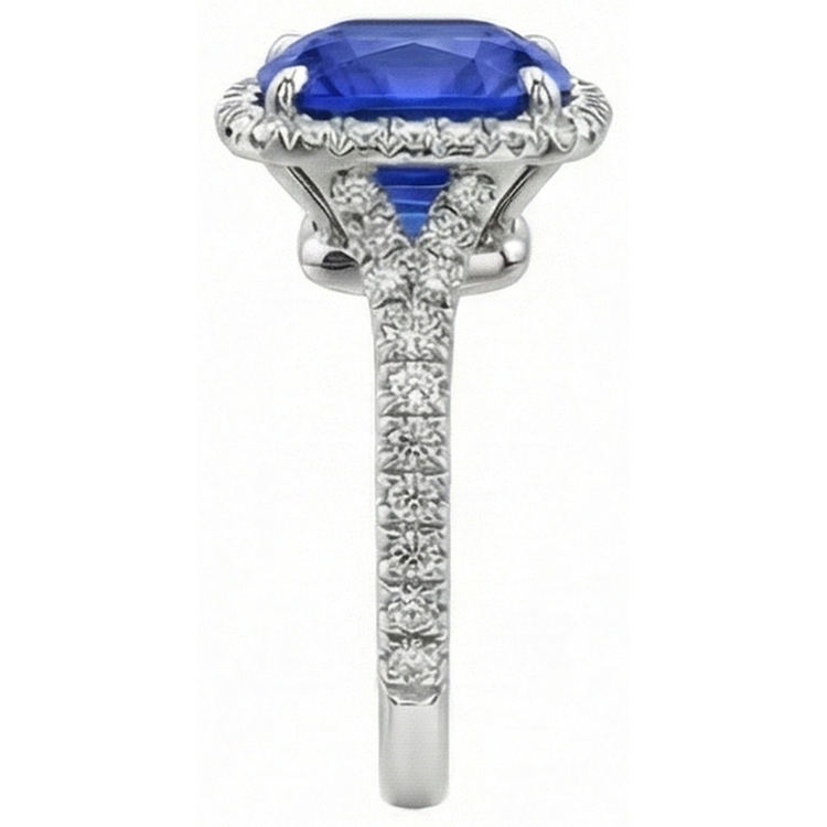 Alliance Saphir Bleu Pour Femme